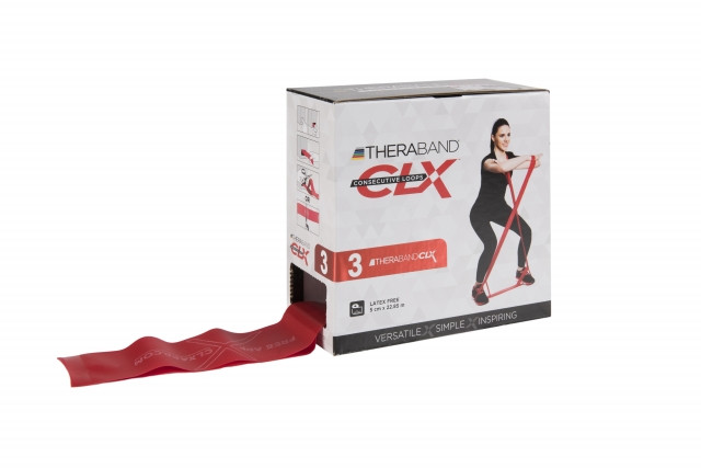 Thera-Band® CLX Band 22 m x 5 cm, rot, medium