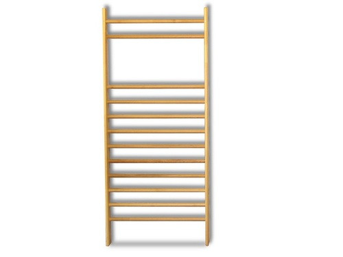 Sprossenwand Standard, Einzelfeld, 14 Sprossen, 230 x 100 cm, runde Sprossen