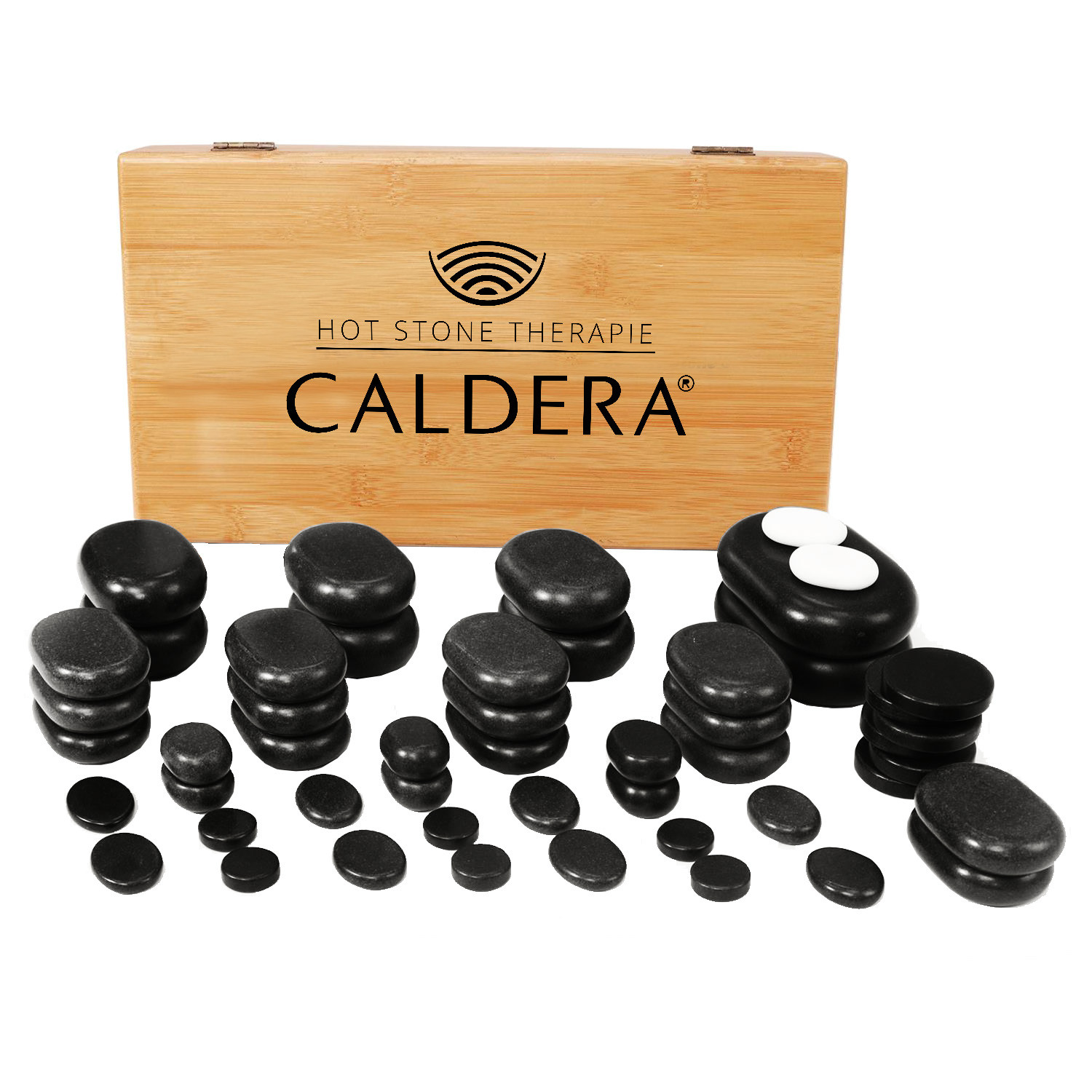 Hot Stone Massagestein-Set 54-teilig