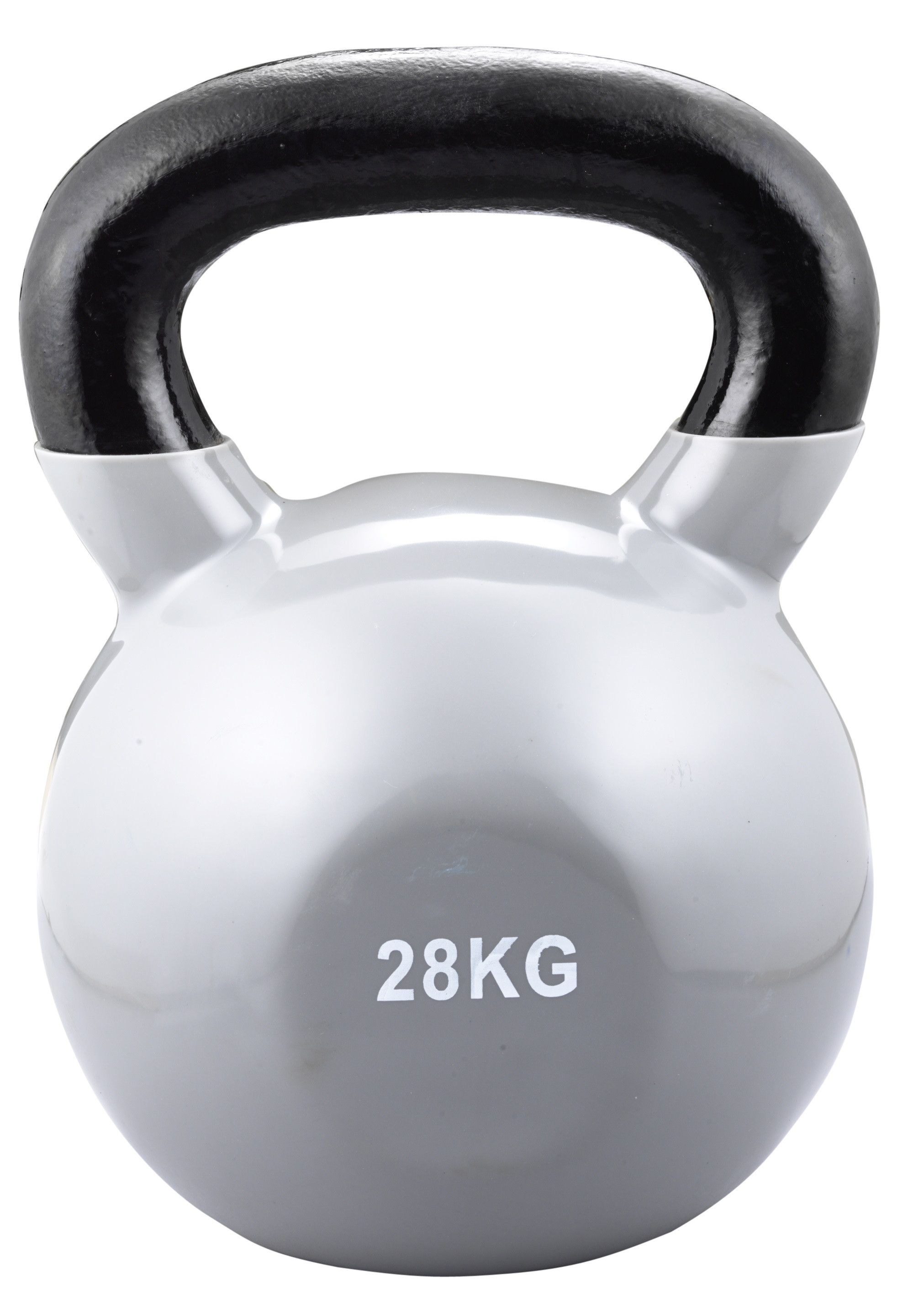 Kettlebell Vinyl grau, 28-kg