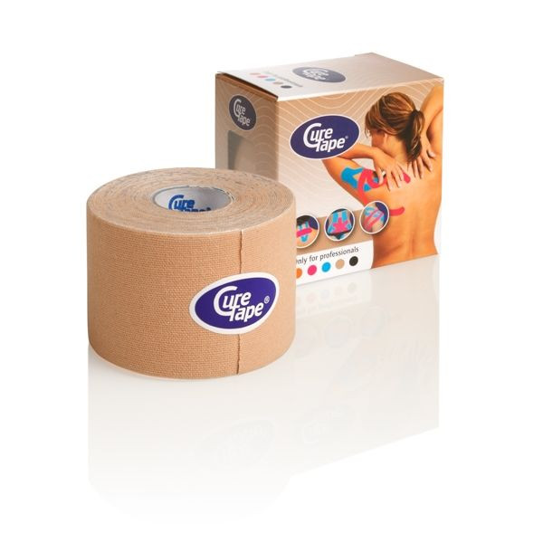 Cure Tape® Kinesiology Tape, elastisch 5,0 cm x 5 m, beige
