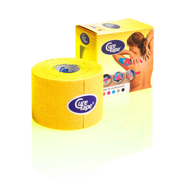Cure Tape® Kinesiology Tape, elastisch 5,0 cm x 5 m, gelb