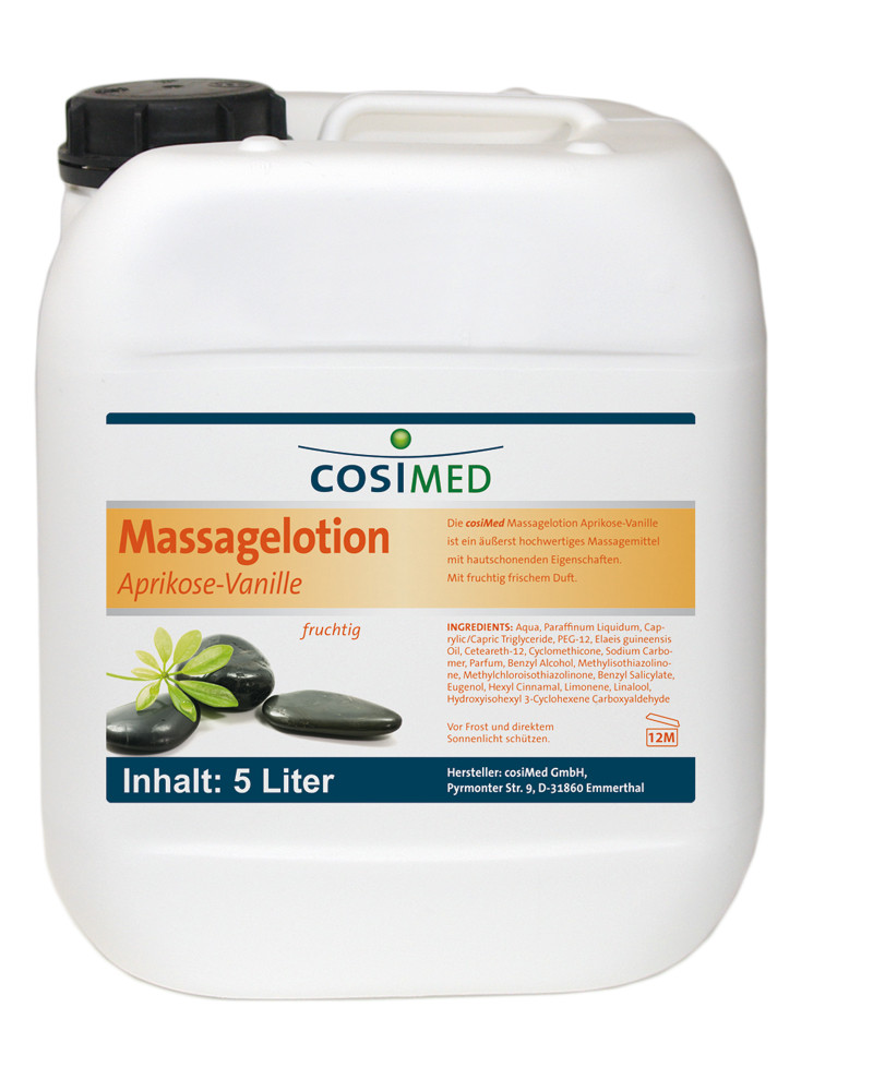 cosiMed Massagelotion Aprikose-Vanille 5-l