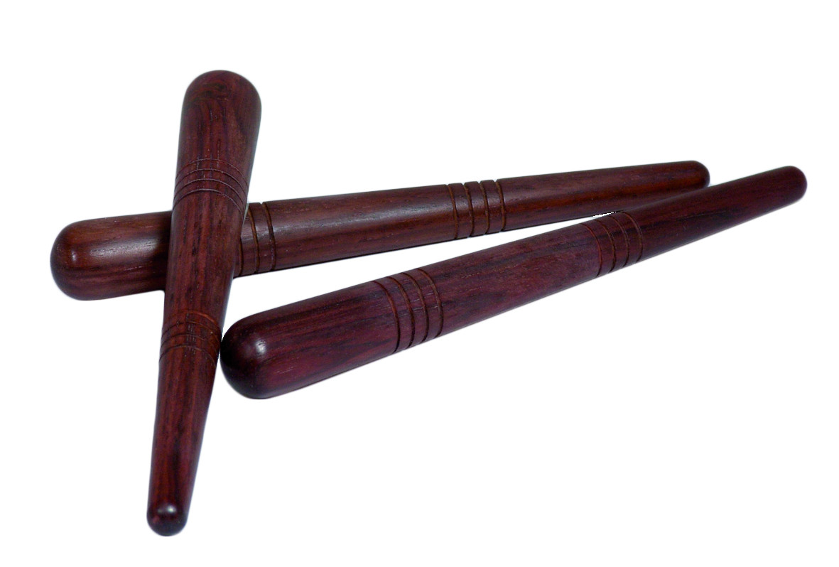 Massagestäbchen aus Hartholz, ca. 14,5 cm lang