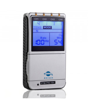 TENS EMS Kombigerät STIM-PRO X9+ mit zusätzlichem Netzteil für den Steckdosenbetrieb