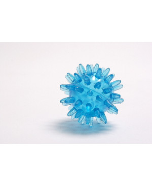Igelball Ø 5 cm, blau-transparent