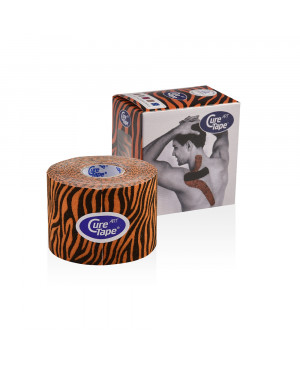 Cure Tape® Art Kinesiology Tape, elastisch 5,0 cm x 5 m, Tiger