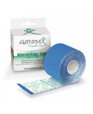 Gatapex Kinesiology-Tape 5 cm breit x 5,5 m, blau
