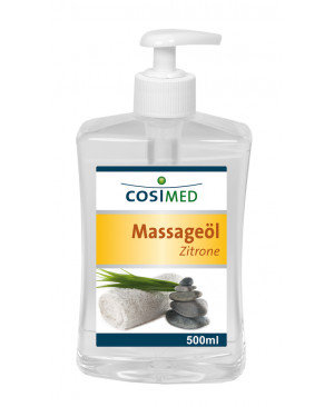 cosiMed Massageöl Zitrone, 500-ml mit Dosierpumpe