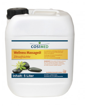 cosiMed Wellness-Massageöl Zitrusfrüchte 5-l